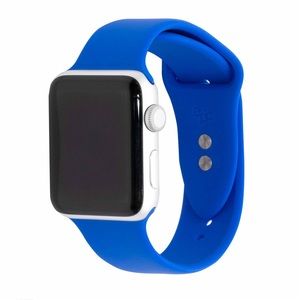 SARINA SPIRIT SILICONE BAND FOR APPLE WATCH 38/40/41 ELECTRIC BLUE NWT